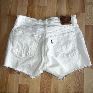 Levi's 501 waterless Women's White Denim Jean Shorts Sz 30 washed never worn $8